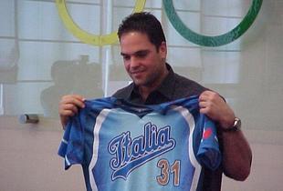 Mike Piazza catcher dei New York Mets