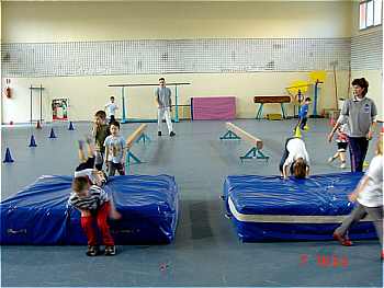 L'allenamento in palestra dei nostri campioncini